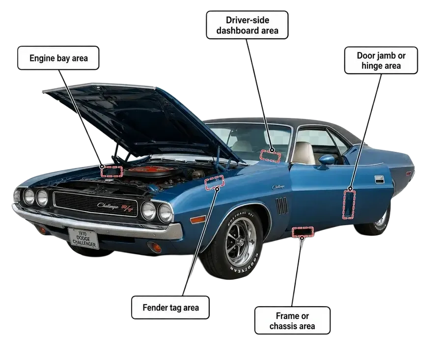 Dodge VIN Number Location