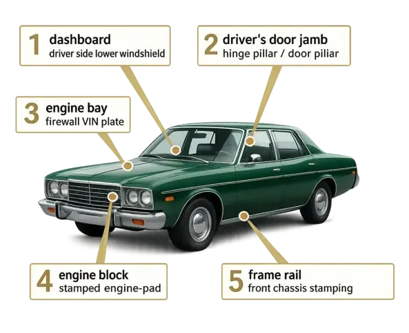 How to Locate the VIN on a Classic Vehicle